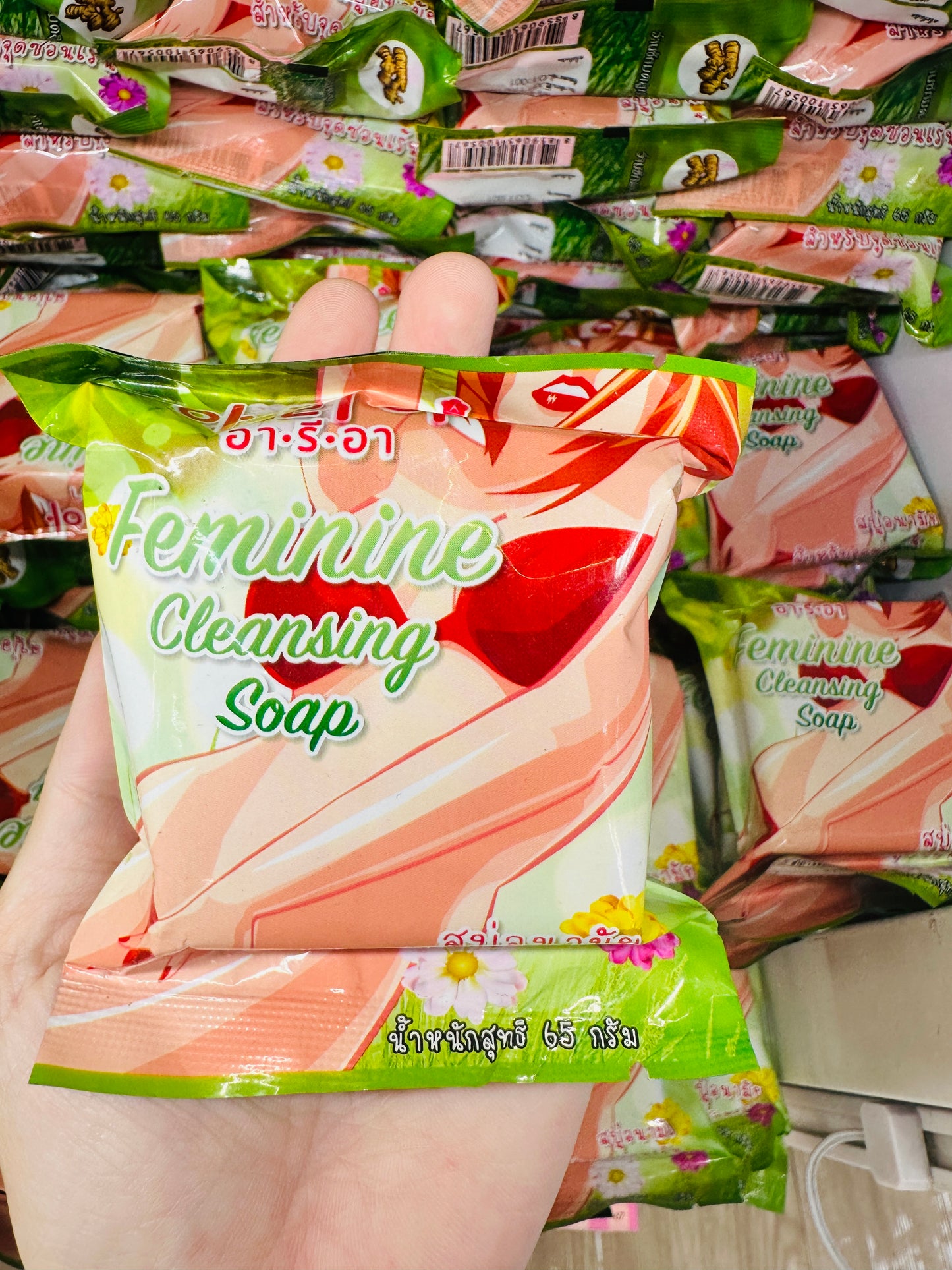 Feminine cleansing soap