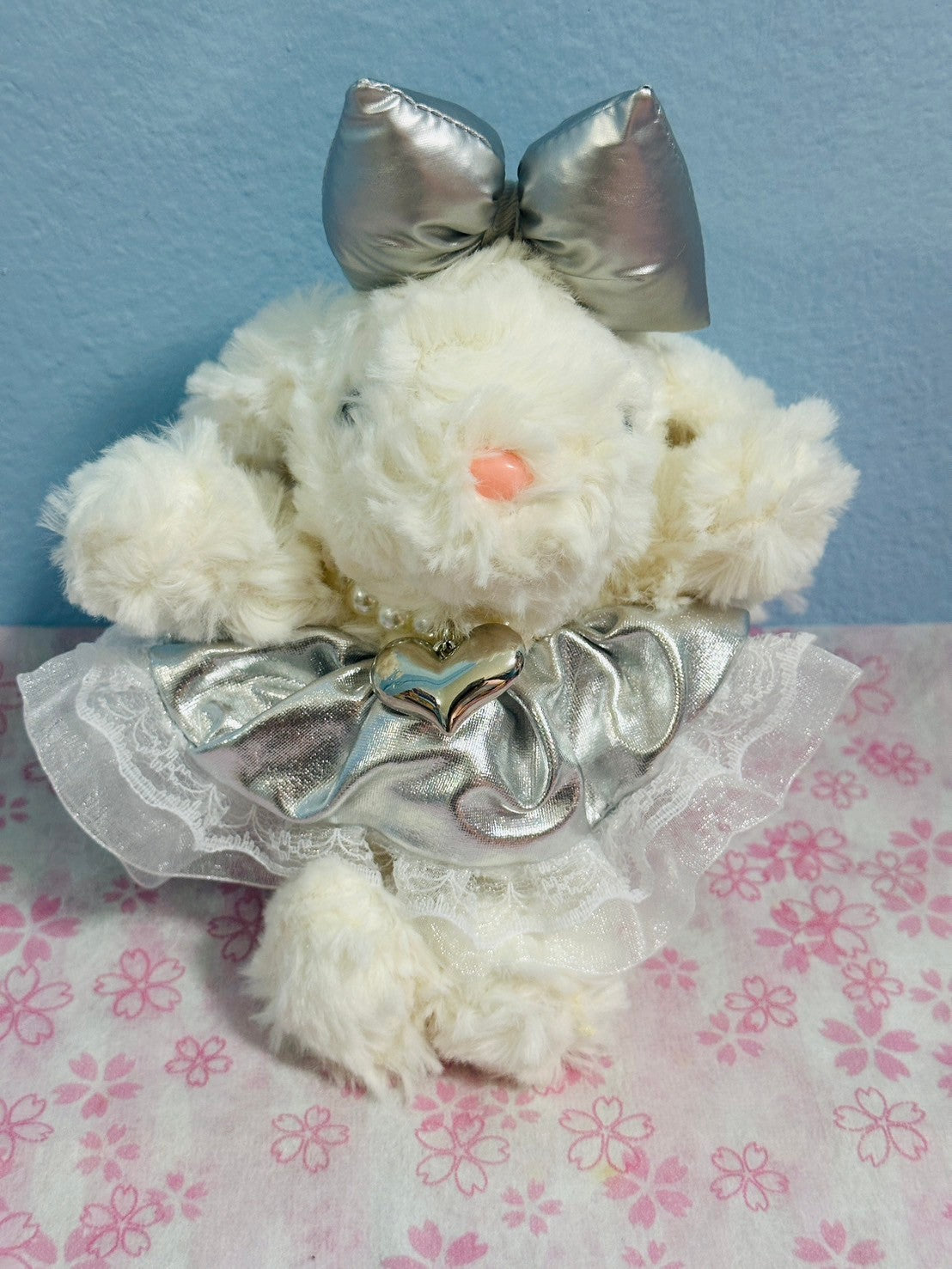 Rabbit Plush With Strap 8 inches