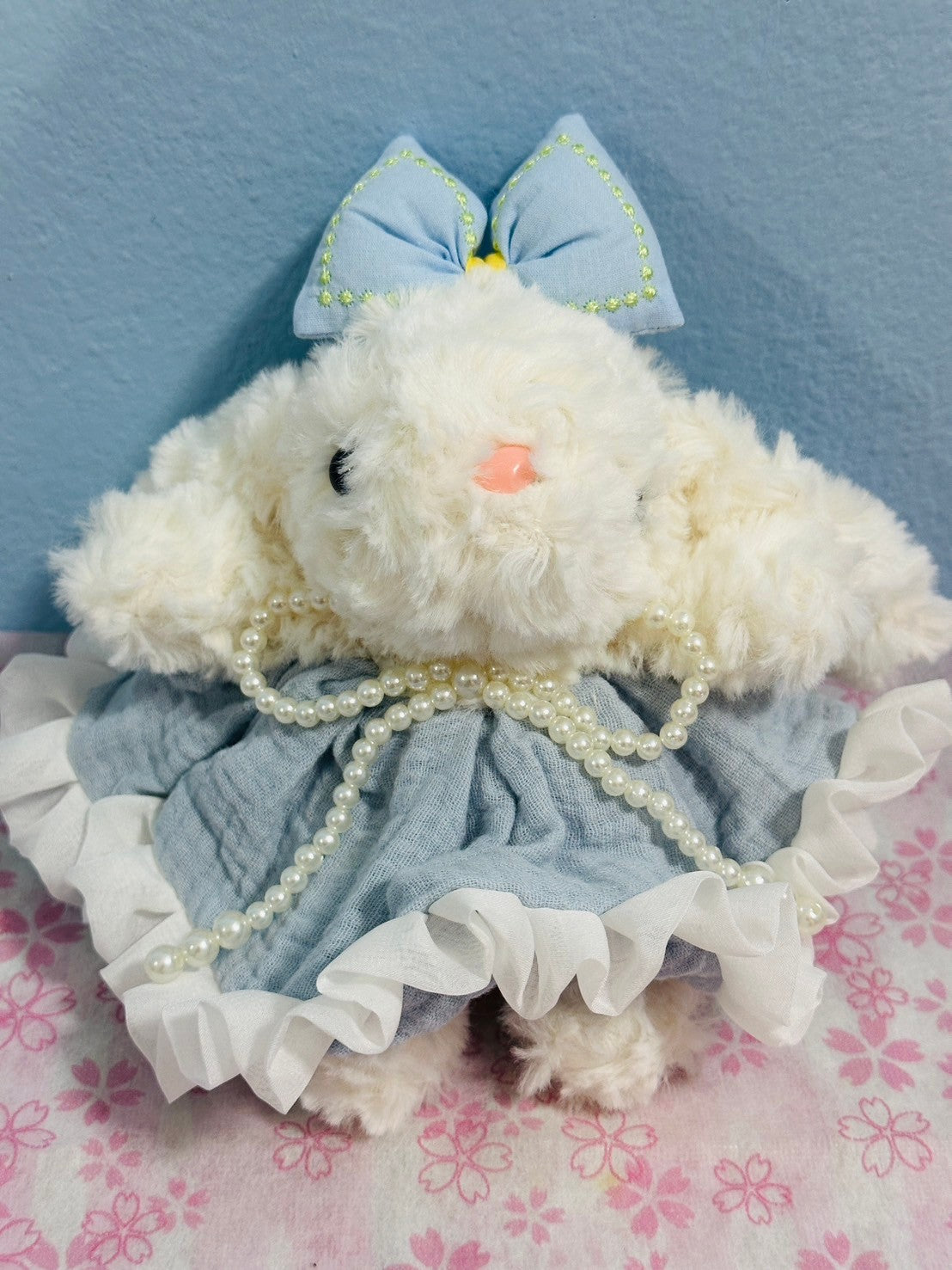 Rabbit Plush With Strap 8 inches