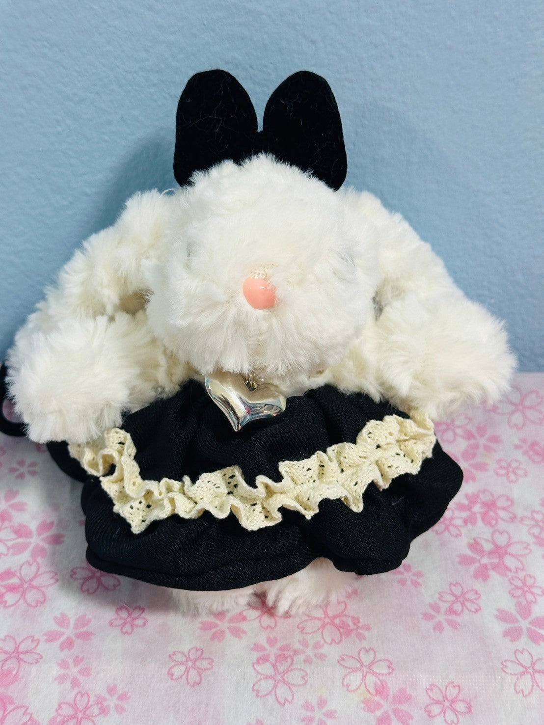 Rabbit Plush With Strap 8 inches