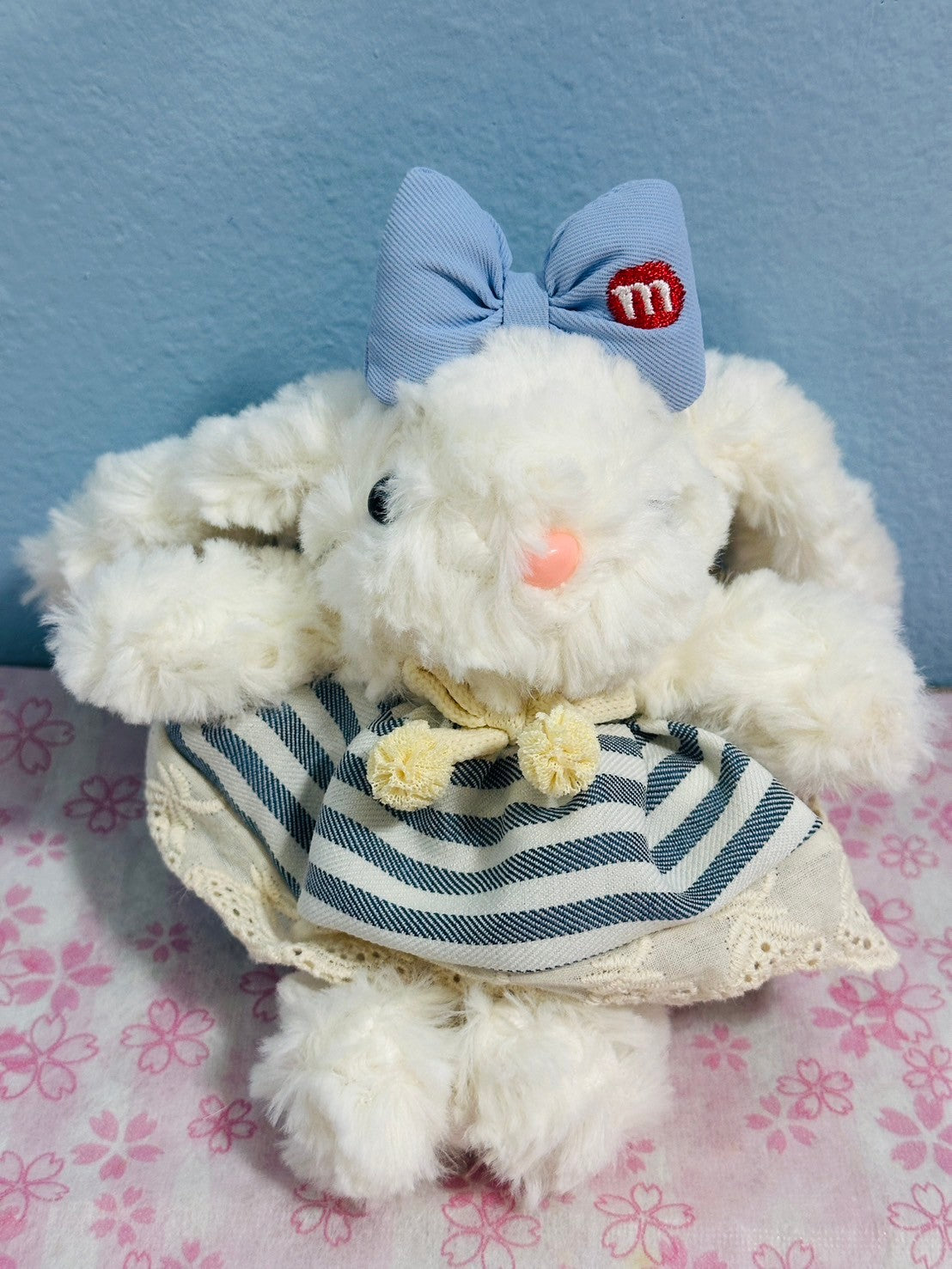 Rabbit Plush With Strap 8 inches