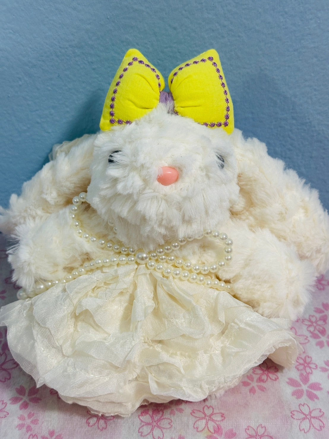 Rabbit Plush With Strap 8 inches