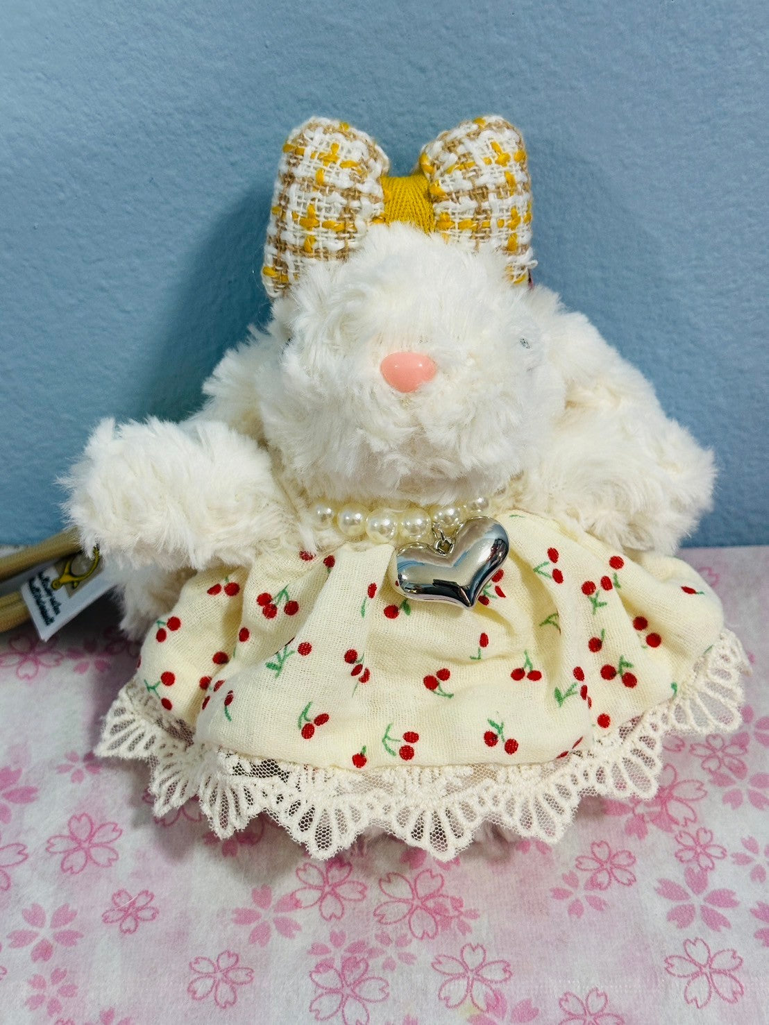 Rabbit Plush With Strap 8 inches